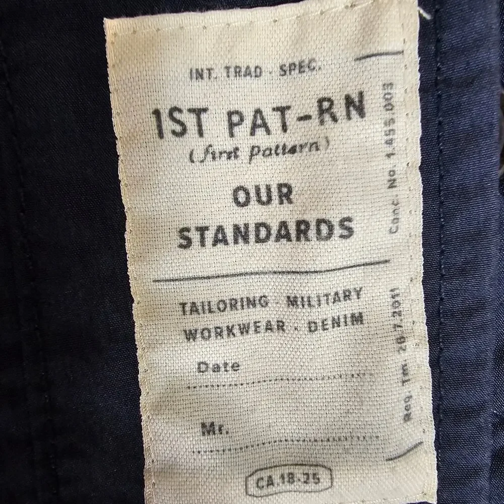 1st‎ PAT-RN Cruiser Utility Jacket Navy Japanese Fabric Size S